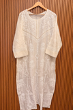 Arsh Handcrafted Pure Mul Chanderi Semi Stitched Kurti Pc