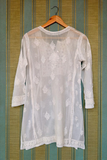 Arsh Handcrafted White Hand Embroidered Chikankari Top