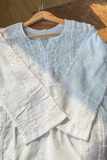 Arsh Handcrafted White Hand Embroidered Chikankari Top