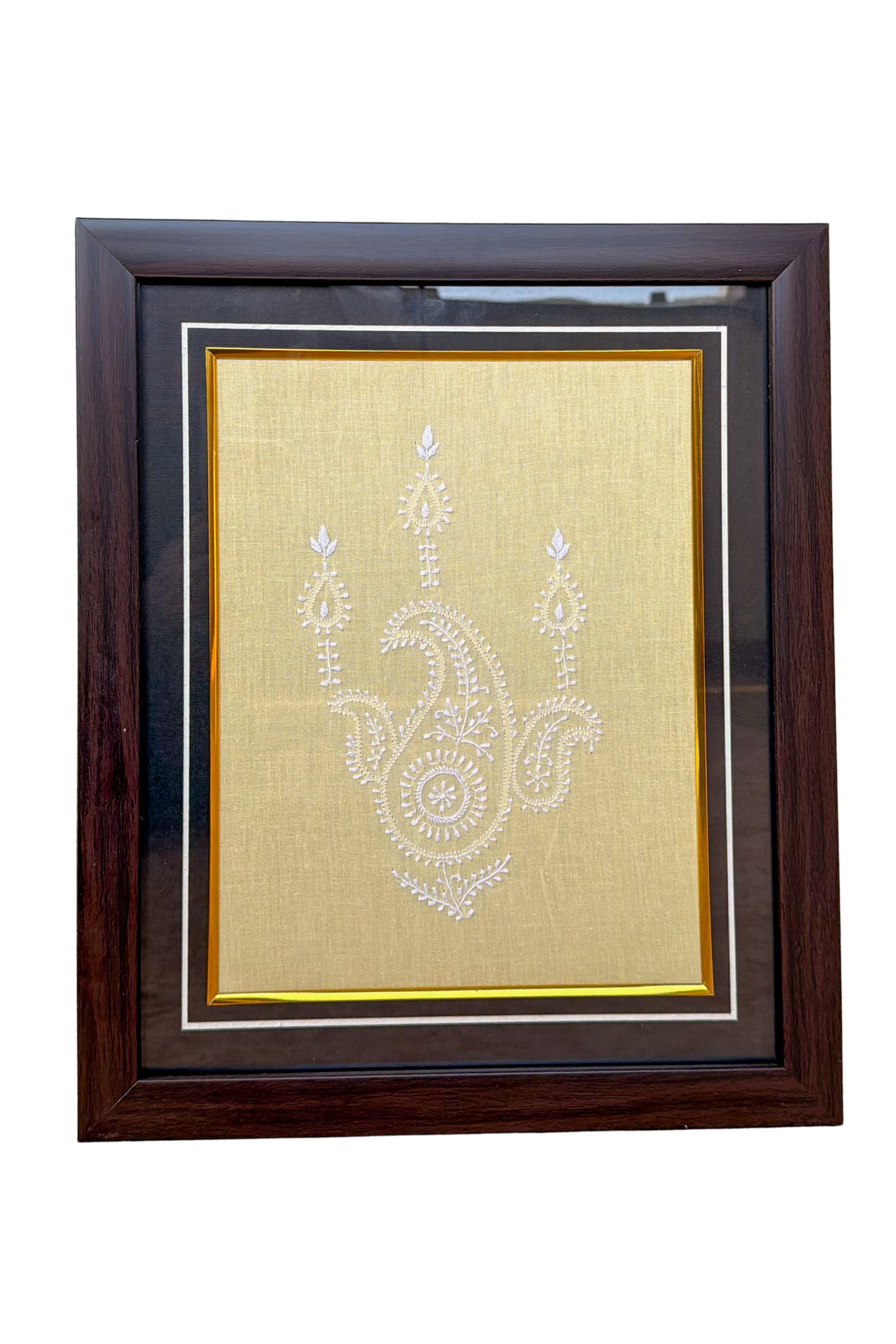 Arsh Handcrafted Chikankari Wall Frame Set (2 Pieces) - arshchikan