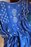 Arsh Handcrafted Mul Chanderi chikankari Kurti