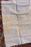 Arsh HandCrafted Pure Cotton Unstitched Chikan Suit Set