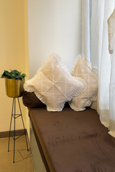 Arsh Hand Embroidered Chikankari Cushion Covers – Set of 5 - arshchikan