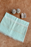 Arsh Handcrafted Mul Chanderi Unstitched Chikankari Kurti and Dupatta set