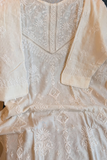 Arsh Handcrafted Pure Mul Chanderi Semi Stitched Kurti Pc