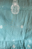 Arsh Hand embroidered Cotton Unstitched Chikankari Zardozi 3pc Suit