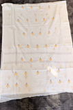 Arsh Hand Embroidered Pure Kota Doria Chikan Suit Piece