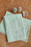 Arsh Handcrafted Mul Chanderi Unstitched Chikankari Kurti and Dupatta set