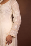 Arsh Crafted Mul Chanderi Kurti and Dupatta Semi Stitched Pakistani Set