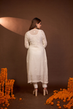 Arsh Crafted Mul Chanderi Kurti and Dupatta Semi Stitched Pakistani Set