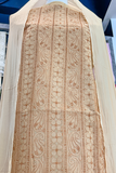 Arsh Handcrafted Almond Fawn Cotton Unstitched Chikankari 3pc Suit Set