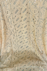 Arsh Handcrafted Pure Viscose Georgette Fawn Unstitched Chikankari Kurti Piece.