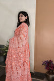 Arsh Handcrafted Georgette All Over Chikan Fancy Zari Addon Embroidered Saree