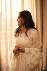 Arsh Handcrafted Kurti and Plazzo Set in Pure Mul Chanderi fabric. - arshchikan