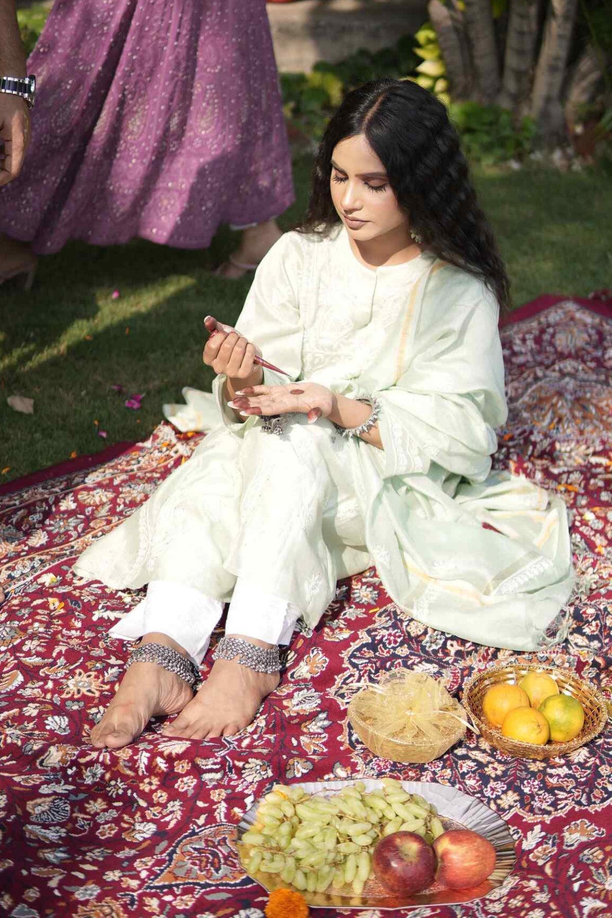 Arsh Handcrafted Pure Chanderi Semi Stitched Gown and Dupatta Set - arshchikan