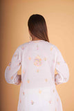 Arsh Handcrafted Multi on White Cotton Kurti - arshchikan
