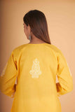 Arsh Handcrafted Pure Cotton Kashmiri Gala Kurti - arshchikan