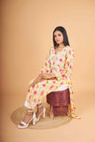 Arsh Handcrafted MulMul Cotton Printed Chikankari Kurti - arshchikan