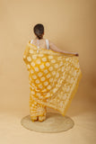 Arsh Handcrafted Semi Georgette Palla Chadi All Over Chikan Embroidered Saree - arshchikan