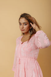 Arsh Handcrafted Fancy Dyed Pure Visose Georgette Gown - arshchikan