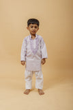 Arsh Handcrafted Boys Kurta Pajama Chikankari Set - arshchikan