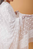 Arsh Handcrafted Chikankari Pakki Heavy Keel All over White Dupatta - arshchikan
