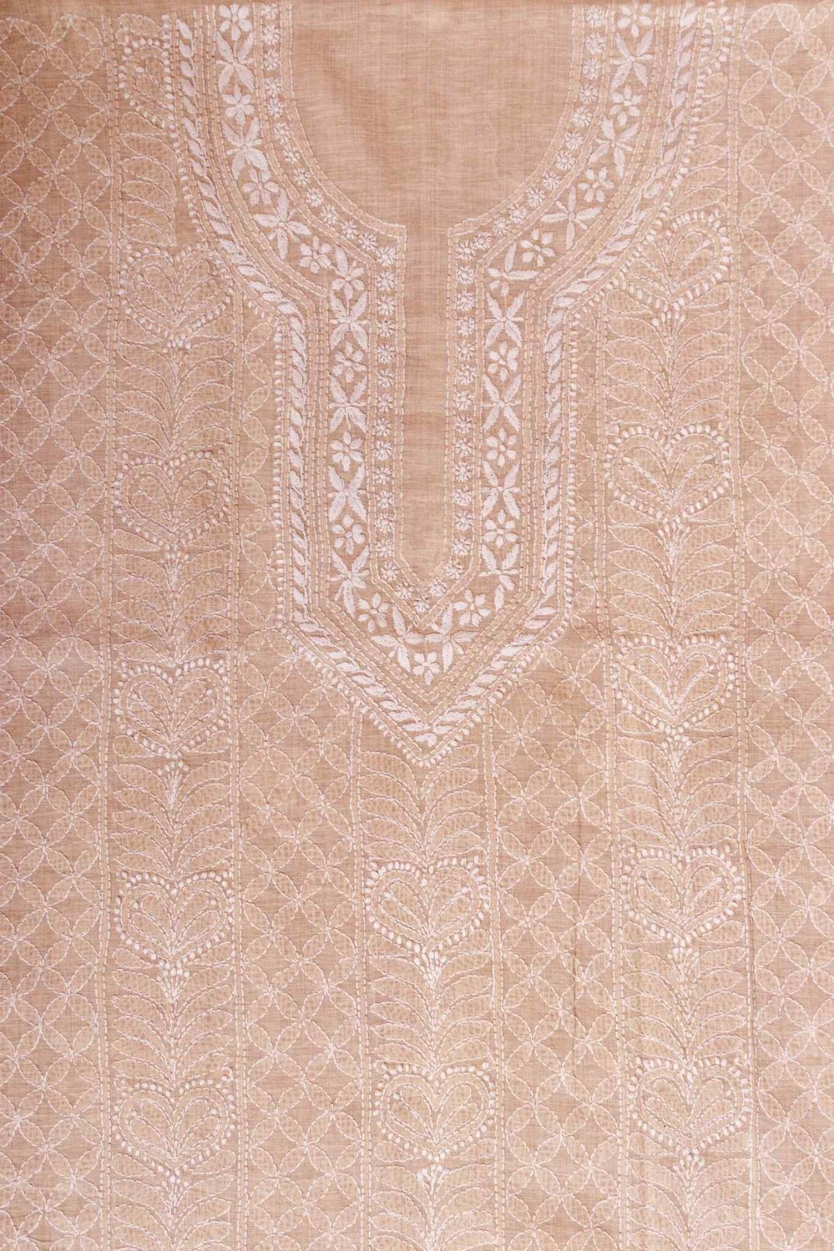 Arsh Handcrafted Khadi Cotton Unstitched Front Jaal Kurti pc - arshchikan