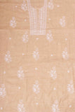 Arsh Handcrafted Khadi Cotton Unstitched Chikankari Kurti and Dupatta Seta - arshchikan