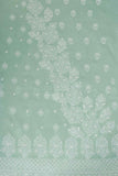 Arsh Handcrafted Forest Green Cotton Unstitched Chikankari 3pc Suit - arshchikan