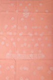 Arsh Handcrafted Peach Cotton Unstitched Chikankari Front Jaal 3pc Suit - arshchikan