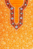 Arsh Handcrafted Parsi Neck Front Jaal Georgette Unstitched Chikankari 3pc Suit - arshchikan