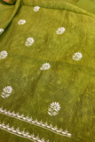 Arsh Handcrafted Mul Chanderi Unstitched Chikankari Kurti and Dupatta set