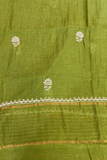 Arsh Handcrafted Mul Chanderi Unstitched Chikankari Kurti and Dupatta set