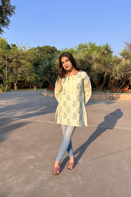 Arsh Handcrafted Fancy Cotton Short Top