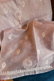 Arsh Handcrafted Pure Tissue Kurti and Dupatta Chikankari Set