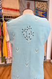 Arsh Handcrafted Sky Blue Cotton Unstitched Chikankari 3pc Suit