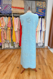 Arsh Handcrafted Sky Blue Cotton Unstitched Chikankari 3pc Suit