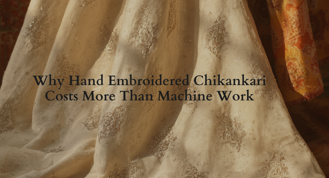 Why Hand Embroidered Chikankari Costs More Than Machine Work