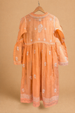 Arsh Handcrafted Mul Chanderi Kurti and Pant Set
