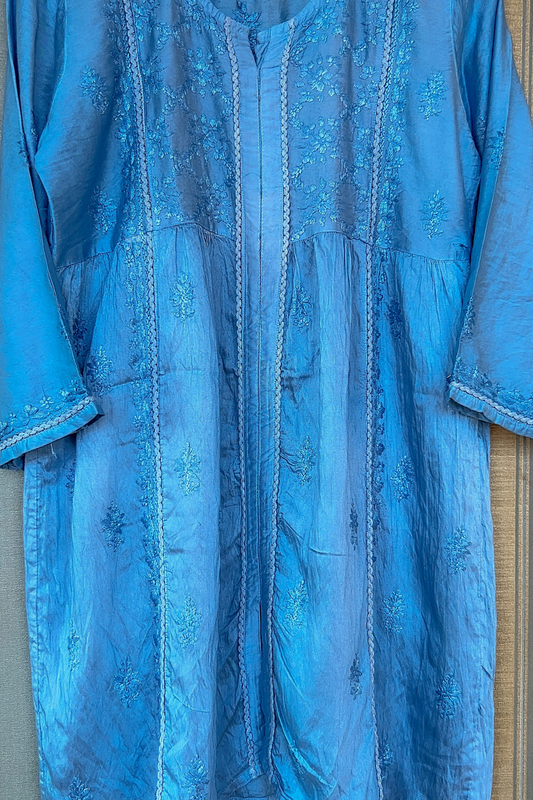 Arsh Handcrafted Kurti And Plazzo 2 pc Chikankari Set