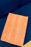 Arsh Hand Embroidered Chikan Mens Pure Chanderi Kurta Piece