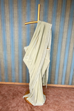 Arsh Handcrafted Pure Georgette Palla Boota Chikan Embroidered Saree