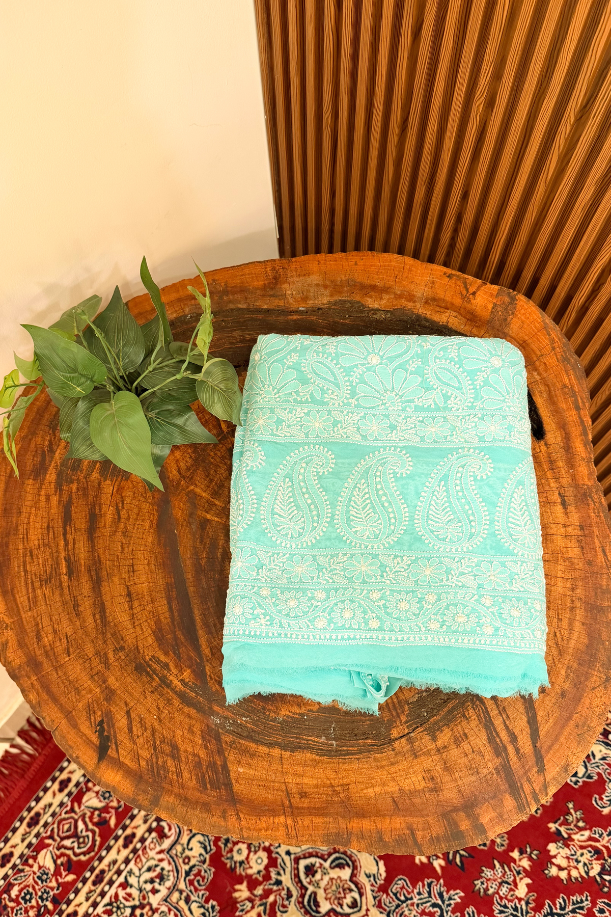 Arsh Handcrafted Pure Georgette Unstitched Chikankari Suit
