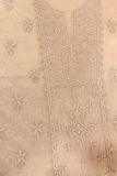 Arsh Handcrafted Mul Chanderi Unstitched Chikankari Kurti and Dupatta set