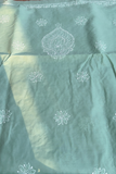 Arsh Handcrafted Pastel Green Cotton Unstitched Chikankari 3pc Suit