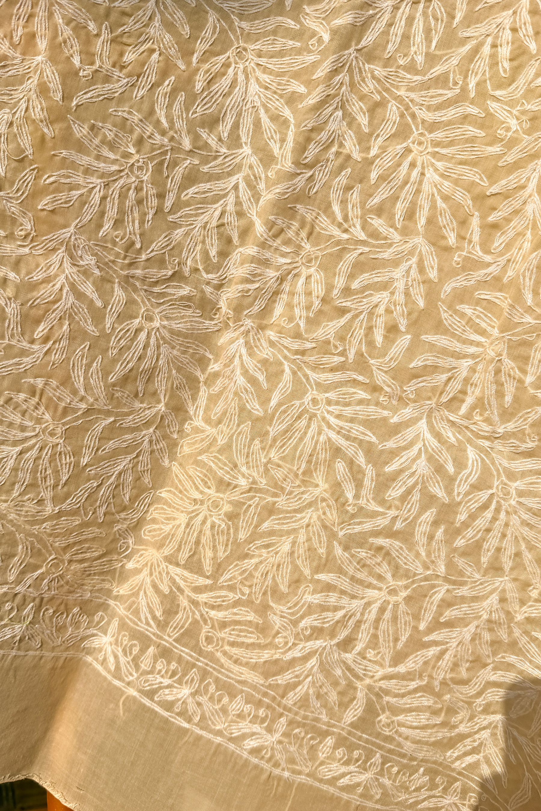 Arsh Handcrafted Chikankari Pure Cotton All Over Tepchi Dupatta - arshchikan