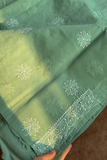 Arsh Handcrafted Pastel Green Cotton Unstitched Chikankari 3pc Suit