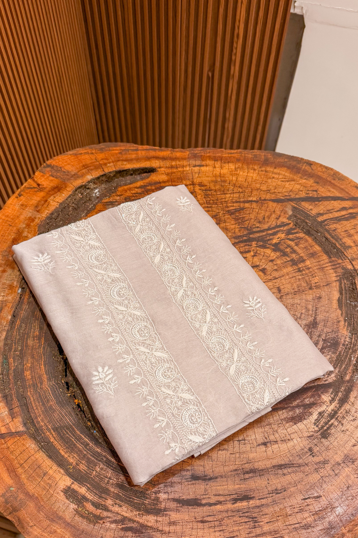 Arsh Handcrafted Chikankari Men Pure Chanderi Kurta Piece