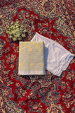 Arsh HandCrafted Pure Cotton Unstitched Chikan Suit Set