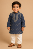 Arsh Handcrafted Boys Kurta Pajama Chikankari Set